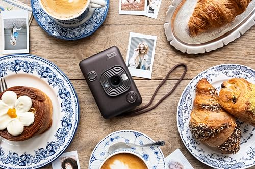 Fujifilm Câmera instantânea híbrida Mini LIPLAY INSTAX – Bronze profundo