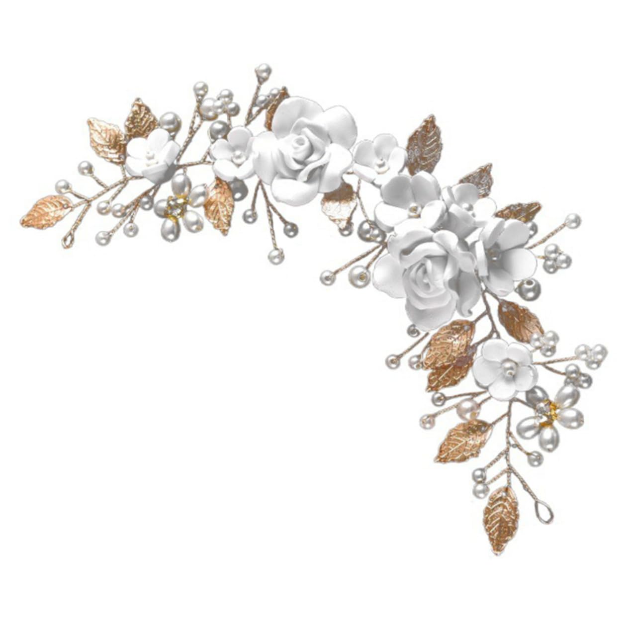 VICASKY 5 Pièces Accessoire Cheveux Mariage Femme Fleur Argentée Élégant pour Mariée Délicate et Chic