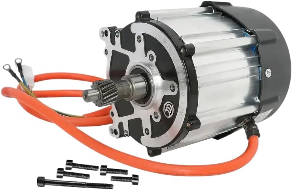 72V1500W Brushless Motor Differential Gear Box Compatible With Go Kart ATV Trike 4 Wheelers Quad Buggy Lawn Tricycle Cart Vehicle