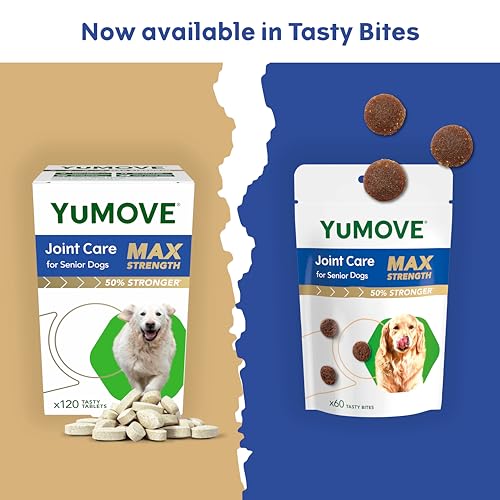 YuMOVE Max Strength Joint Supplement for Senior Dogs, Essential Dog Hip and Joint Support for Senior Dogs with Glucosamine, Chondroitin, Green Lipped Mussel, Aged 8+, 60 Chews - 3