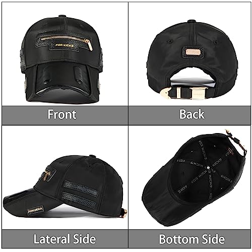 FK-FORKICKS-Luxury-Baseball-Cap-UPF-50-Trucker-Hat-Unisex-Snapback-Hat-Waterproof-Dad-Hat-Girls-Ponycaps-Adjustable-Size-White