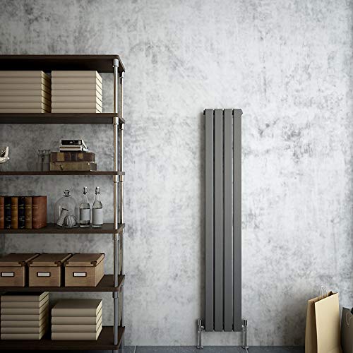 Vertical Designer Flat Panel Radiator Anthracite 1600x272mm Single Panel Modern Central Heating โ image 1