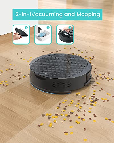 Lefant Aspirateur Robot, Mini Conception 3200Pa Forte Aspiration, Tueur de Poils d'animaux, Connecté Wi-FI Alexa/Google Assistant, Capteur de Collision 6D, pour Tapis à Poils Ras, Sols Durs, M213S - Image 7