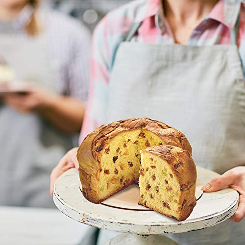 Flamigni - Classic Italian Panettone in Beautiful Red Hand-Wrapped Gift Box (1.1 lbs) | Delicious Christmas & Holiday Sweet Loaf Fruitcake | Traditional Milanese Gourmet Bread Cake (Hand Wrapped)