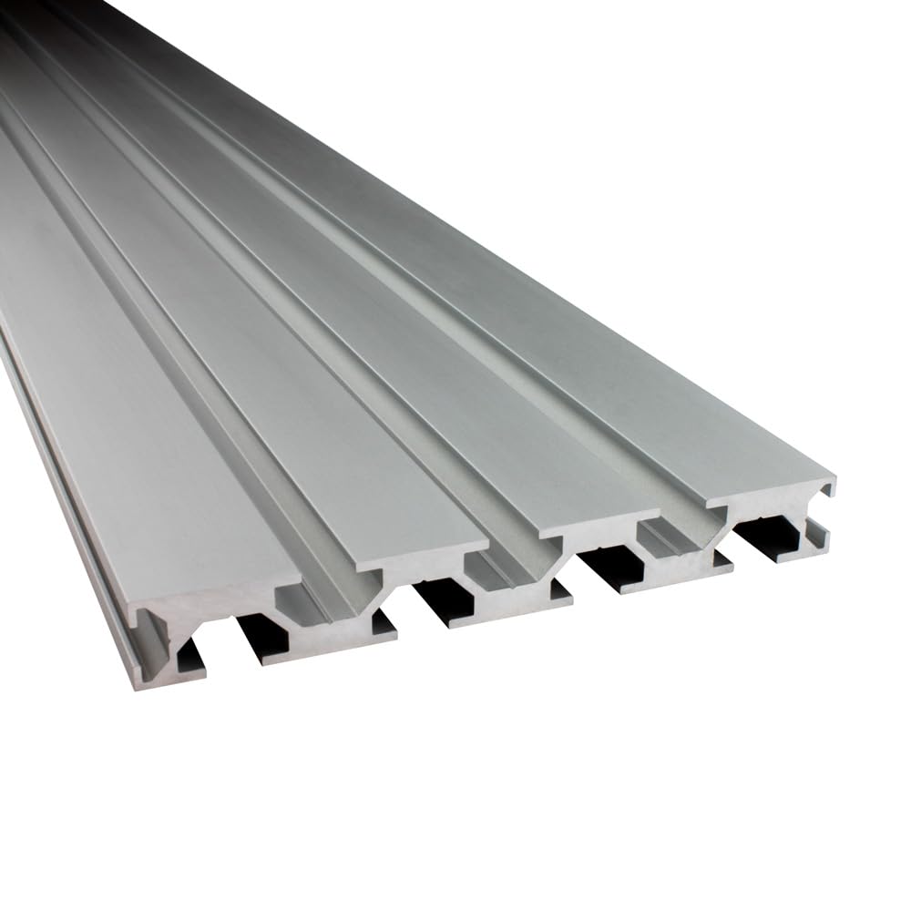KLAK 15/120 - Aluprofil 6 Stück 15x120mm 2m System-, Montageprofil Nut 8 | Für Camperausbau, Anhänger & Möbelbau. Kompatibel mit Nut-8-Zubehör. Eloxiert, witterungsbeständig, 6 × 2 m = 12 m, silber
