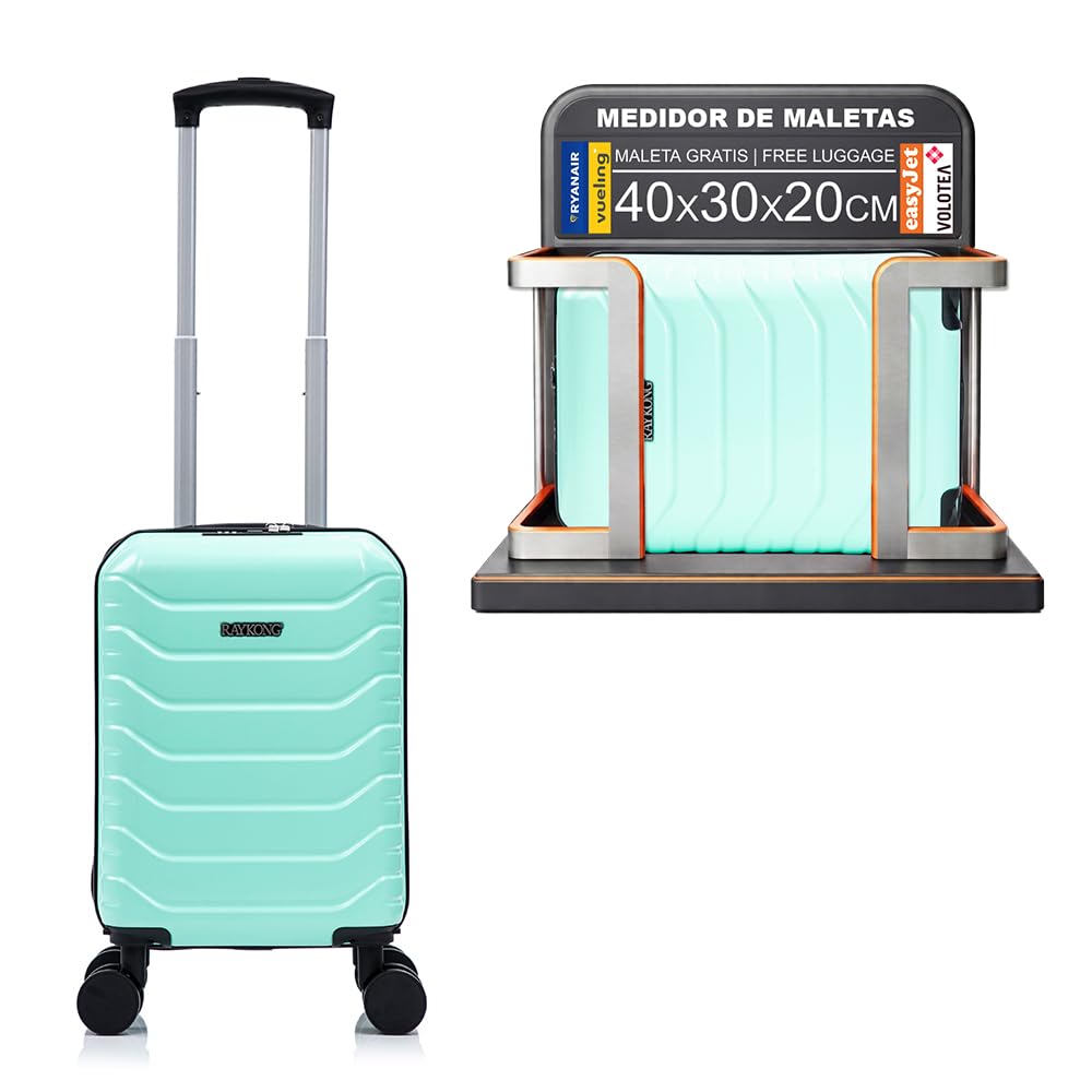 RAYKONG Maleta de Cabina ABS 40x30x20(24L)|Capacidad Maxima| Equipaje de Mano con Ruedas Desmontables para Ryanair | Vueling | EasyJet - RosaDorada — view 11