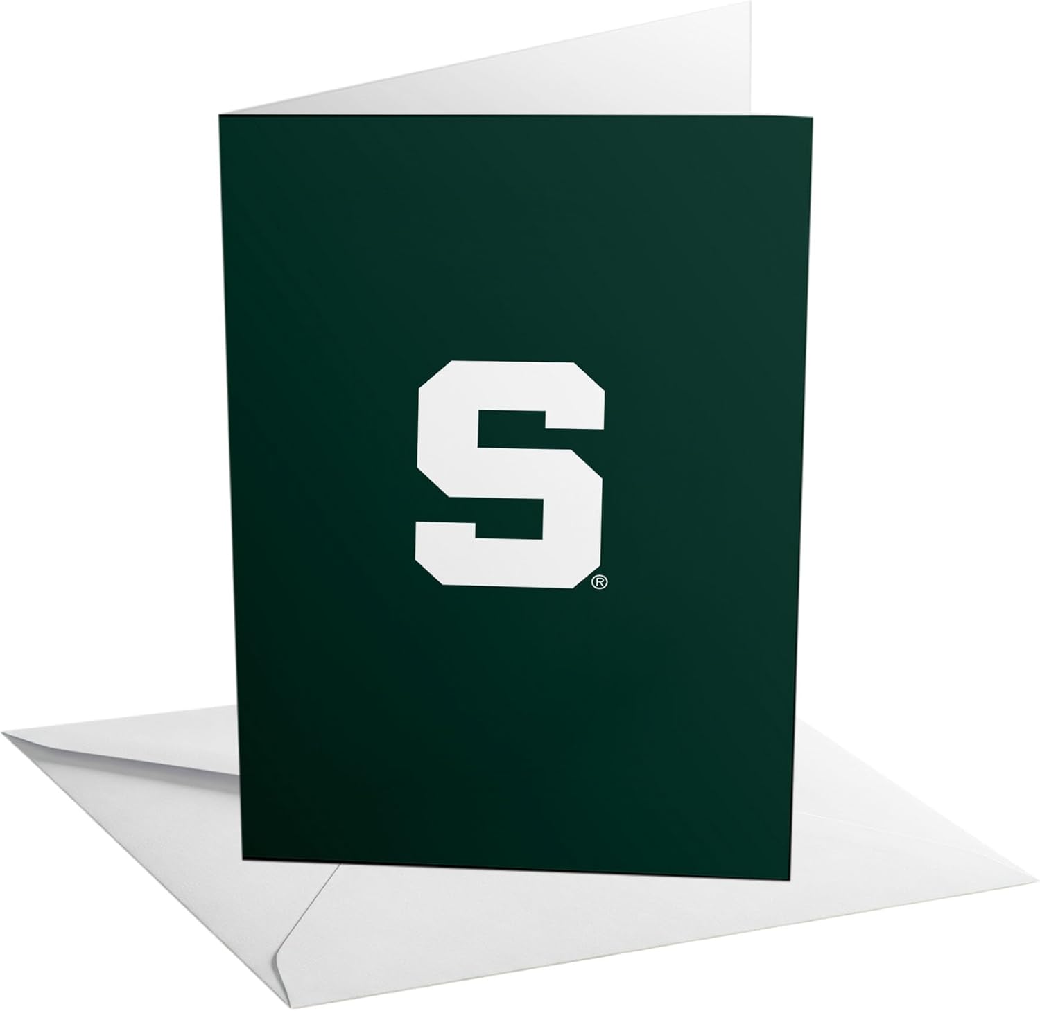 Desert Cactus Michigan State University 5x7 Inch Greeting Card Spartans MSU Single Folded Cardstock with Envelope Party Celebration (Design C - Congrats)