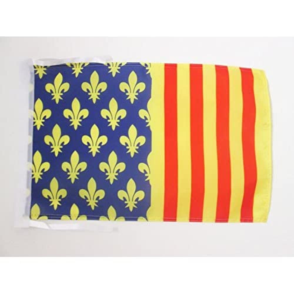 AZ FLAG - French Department of Lozère Flag - 18'' x 12'' - 100% Polyester France Small Banner with Two Cords - Fade Resistant - Vivid Colors - 18x12 in - 45x30 Cm