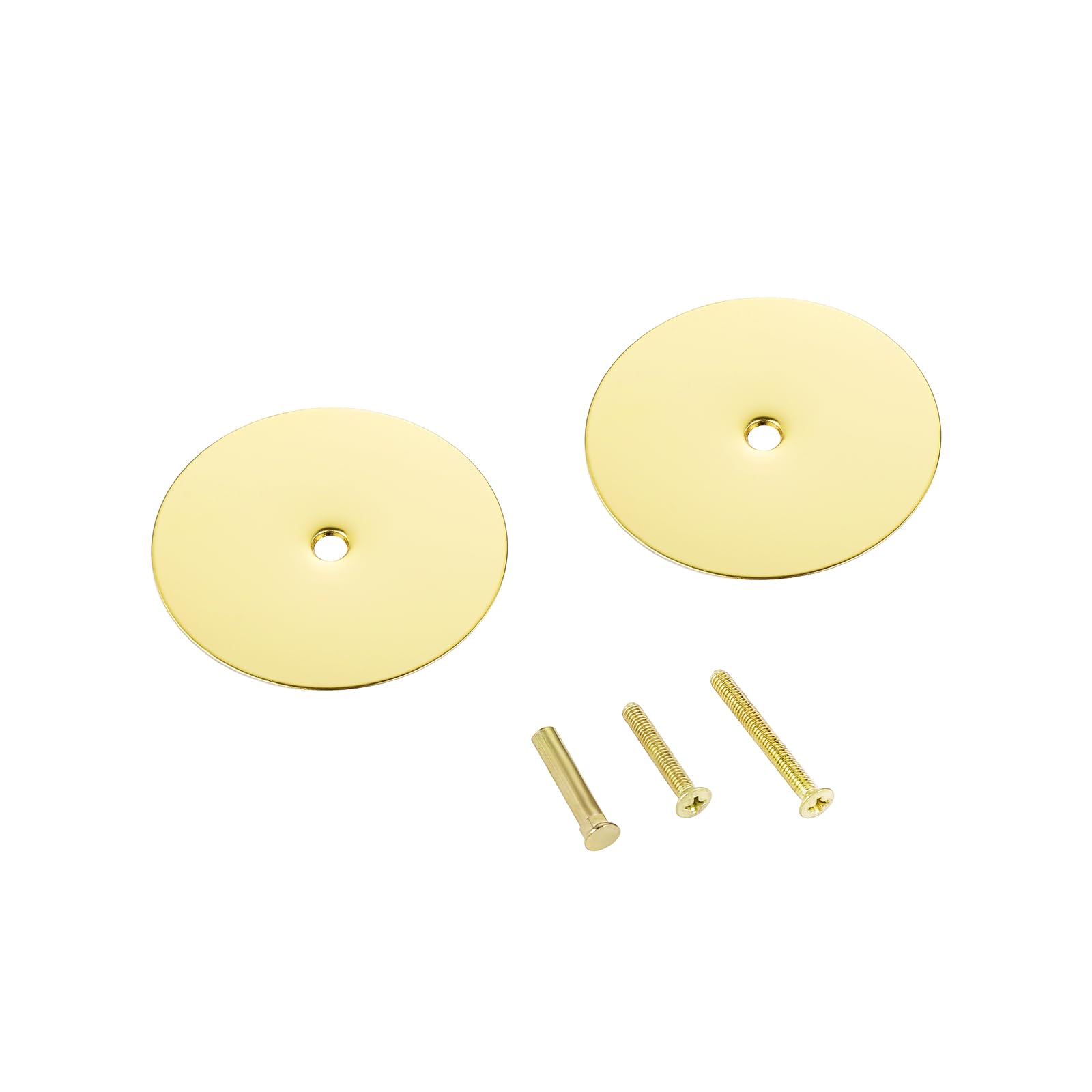 Aepiraza Lot De 4 Cache-trous Ronds Pour Poignée De Porte - Plaque De Remplissage De Trou De Porte - Plaque En Métal Pour Couvrir Les Trous De Poignée