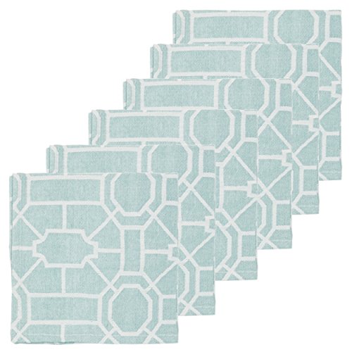 Servilletas de Tela Cuadradas Sea Glass Green x6 miniatura 2
