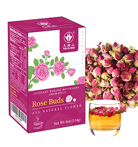 TIAN HU SHAN Rose Tea Loose Leaf, Premium Dried Rose Buds, Food G...