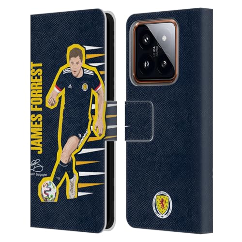Head Case Designs Officially Licensed Scotland National Football Team James Forrest Players Leather Book Wallet Case Cover Compatible with Xiaomi 14