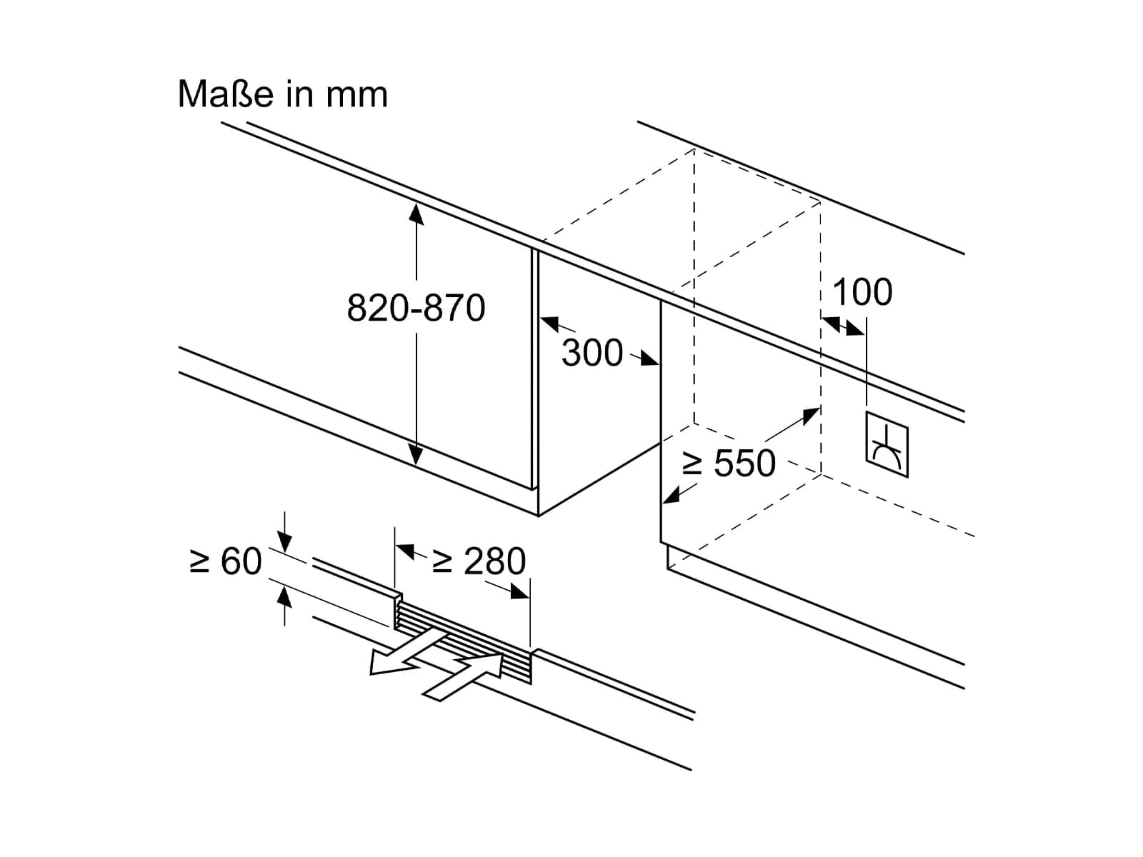 Bosch KUW20VHF0 Serie 6 Weinkühlschrank, 82 x 30 cm, 21 Flaschen, Temperatur: 5-20 °C, eine Temperaturzone, 58 L, LED-Beleuchtung gleichmäßige Ausleuchtung, ausschaltbares Präsenterlicht