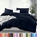 Utopia Bedding 3 Piece Queen Duvet Cover Set with 2 Pillow Shams, Navy