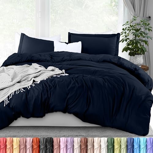 Utopia Bedding Duvet Cover Full Size - 3 Piece with Zipper Closure - 1 Comforter Cover 80X90 Inches...