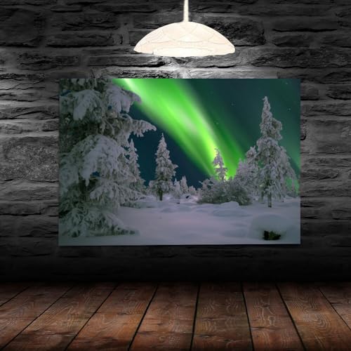 Tableaux paysage aurore boréale et posters arts décoratifs
