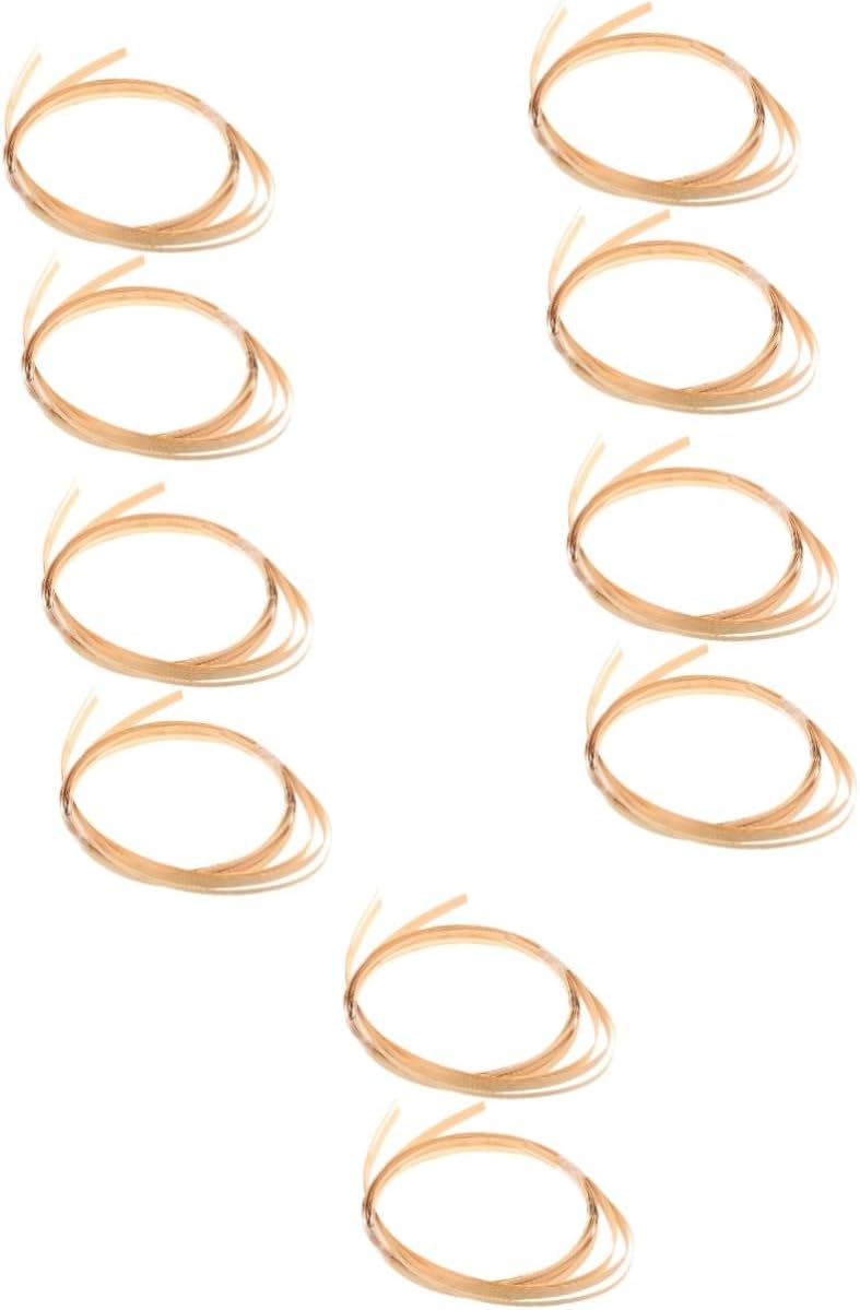 VILLFUL 5pcs Bundles of Weaving Strips for Crafts Material for Basket Making Total Easy to Bend and Clean for Floral Decorations and Repairs