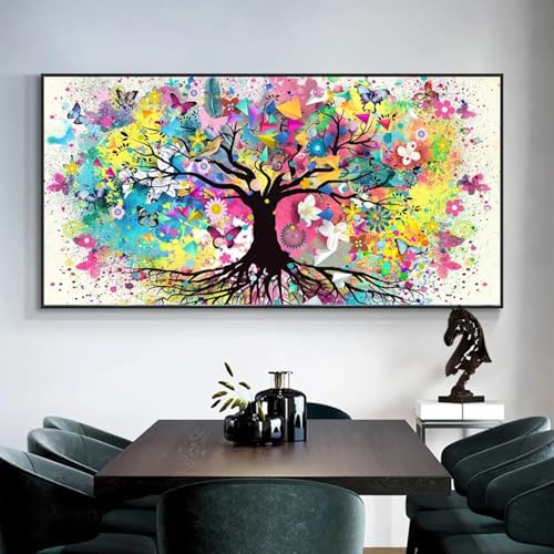 Toile Arbre de Vie zen affiche aquarelle pour une ambiance sereine