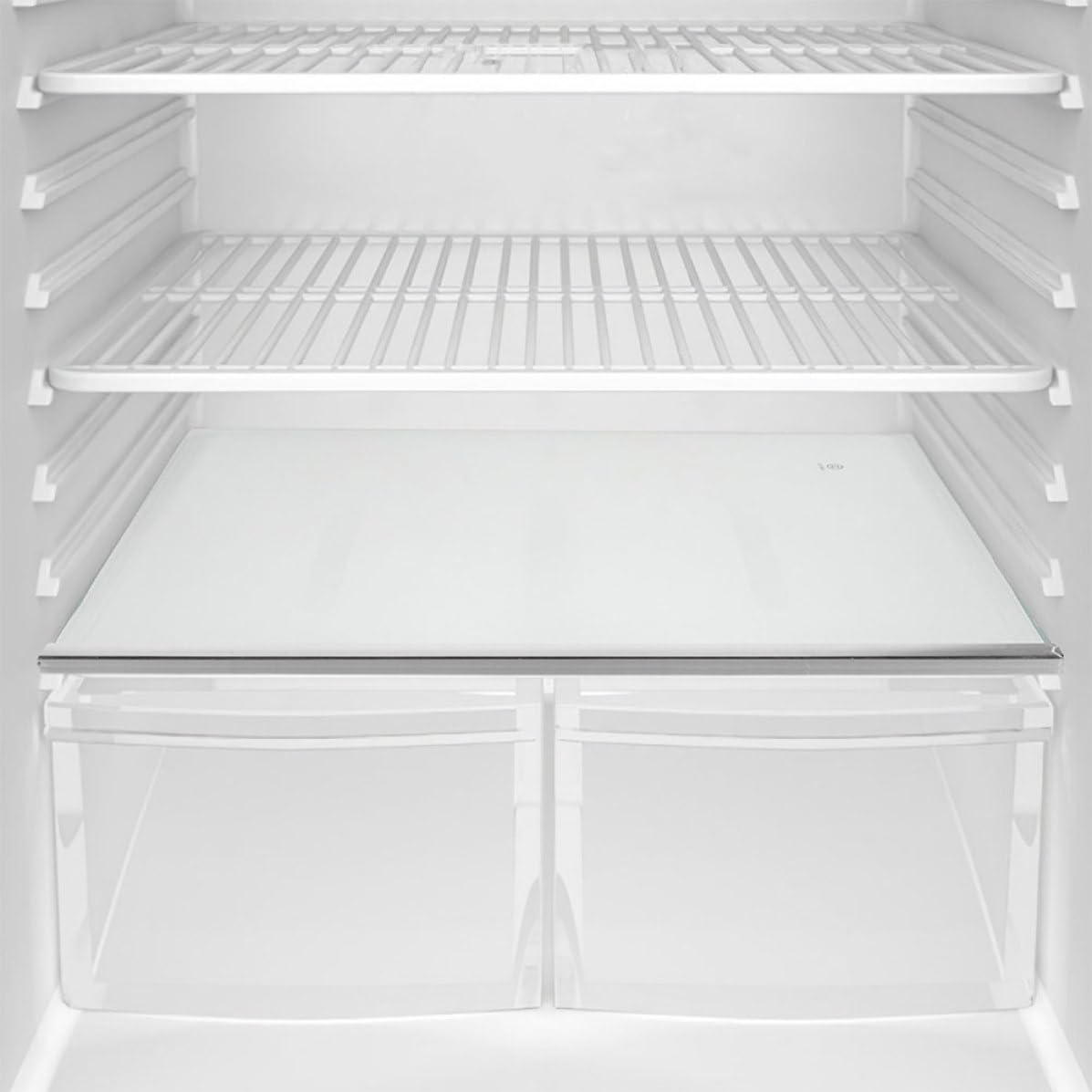 Alipis Ripiano Divisorio in Vetro Temperato per Frigorifero, Mensola di Ricambio per Freezer, Supporto per Alimenti Elevata Capacità di Carico, Adatto a Frigoriferi e Congelatori