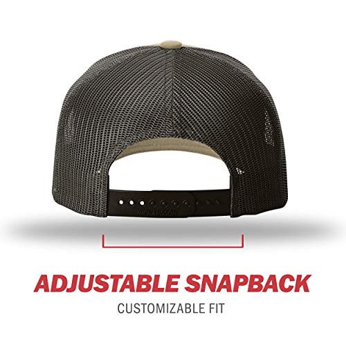 Image of Richardson 112P Patterned Snapback Trucker Hat - Custom Leather Patch Hat | No Minimals | Volume Tiered Pricing