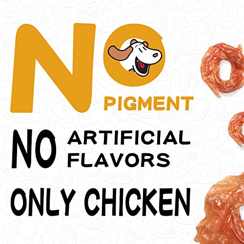 PAWUP Chicken Jerky Dog Treats, Natural Dog Chicken Jerky Treats w/Taurine, Dog Training Treats, 12.5 oz