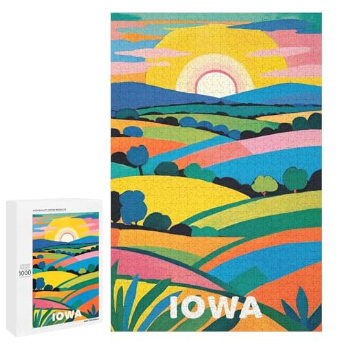 Puzzle 1000 PCS pour Adultes Iowa : offrez-le en cadeau à toute la famille