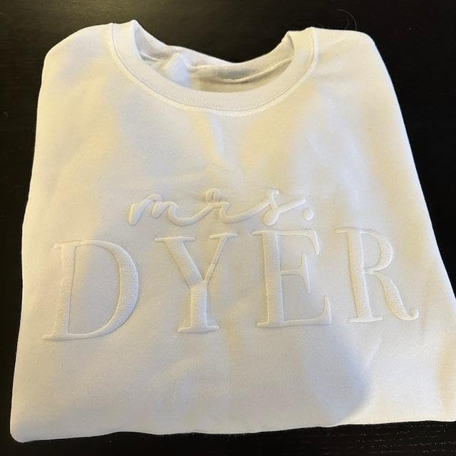 Custom Name Puff Printed Shirt, Mrs/Mr T-Shirt, Sweatshirt, Hoodie, Engagement Gift For Her/Him, Bride To Be Gift, Bridal Gift, Couple Shirt3