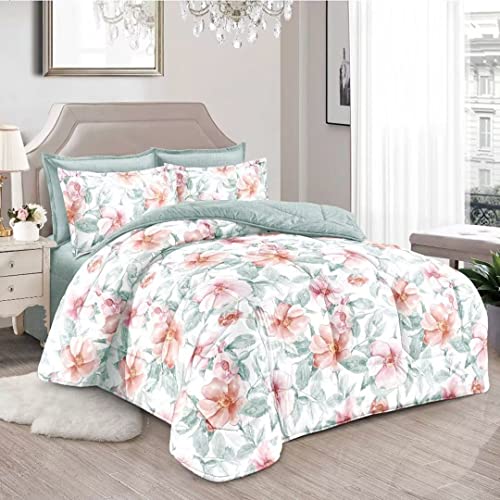 Golden Home King Size/Single Size Bedsheet duvet cover pillow case 6pcs One Set High Cotton Quality Bedding Set Kids' Duvet Covers… (C01, Single Size)