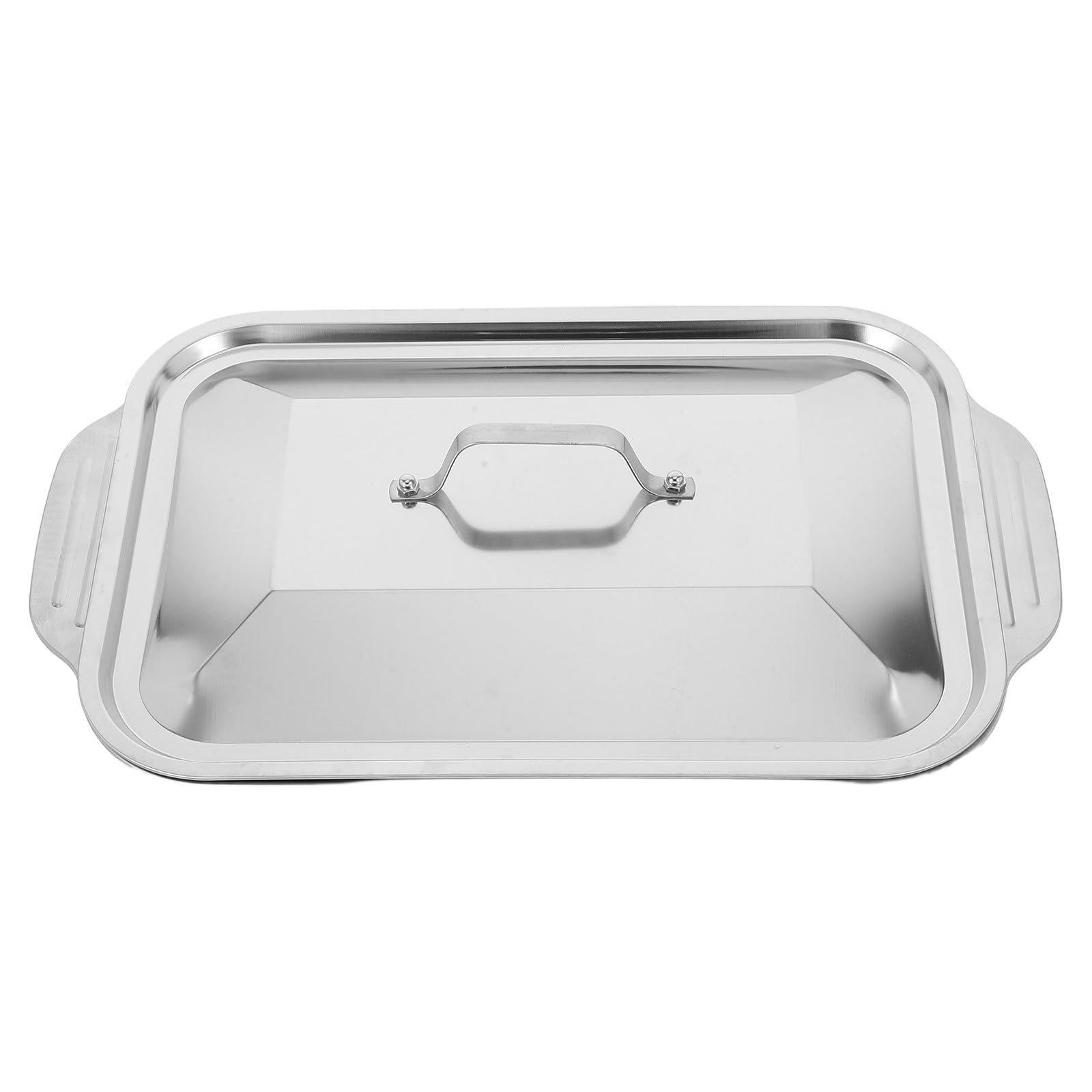 Beaupretty Edelstahl Fischbratpfanne Rechteckig 1 Satz mit Tiefer Form für Gleichmäßiges Kochen zum Braten von Fisch und Fleisch in Verschiedenen Essenssituationen