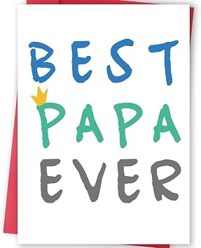Huameigf Happy Fathers Day Card Gift for Dad from Daughter Son