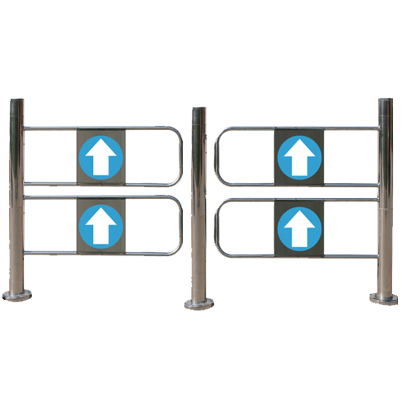 Metalowa brama 1-drożna z HalfLife dla Supers trwała bariera dla pieszych PushOnly podwójne wejście/wyjście 110 x 99 cm ty urządzenie