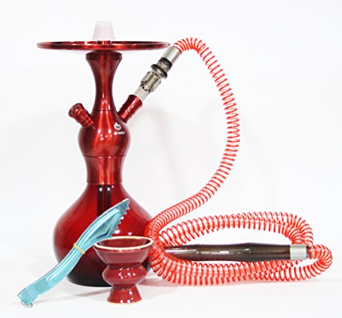Vento narghilè Shisha Hookah fumare modello el Badia C1 Red Velvet. Vento narghilè Shisha rosso