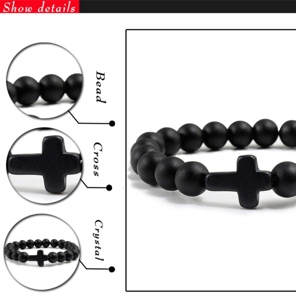 Bracelet Femme En Pierre De Lave Noire 4 Mm – Fait Main En Italie – Avec Charm Love Argenté