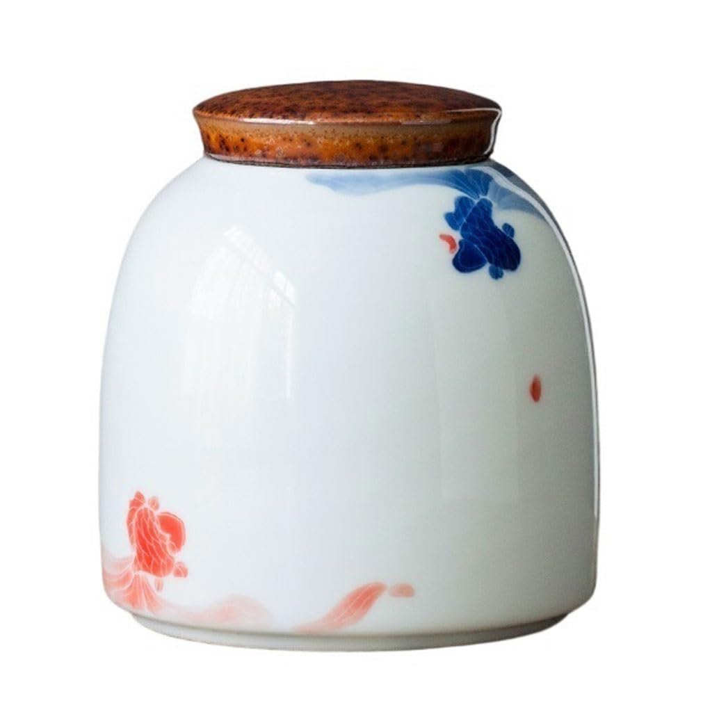 Masowe pojemniki na herbatę, hermetyczne pojemniki, popołudniowe pudełka, ręcznie malowane ceramiczne zestawy do przechowywania domowego, pojemniki szklane z liśćmi