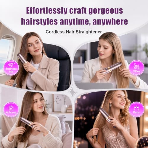 2026 Upgraded Cordless Straightener Brush