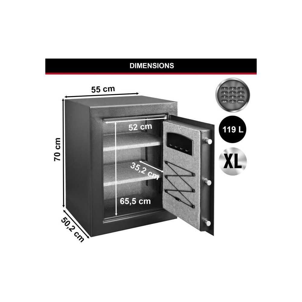 Caja fuerte de seguridad reforzada MasterLock XL