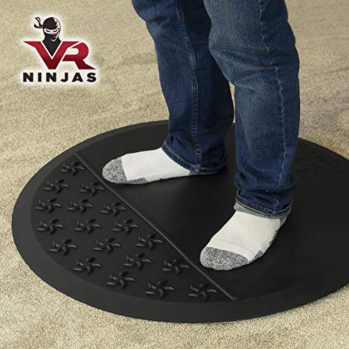 VR Ninjas Virtual Reality Mat for Position Orienting | VR Accessory | Braille for Your Feet! | Improve Your Game | Increase Comfort | Prevent Hitting Objects | Room Scale Play | FR VR XR AR