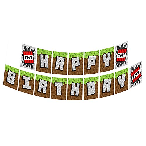 Mining Fun TNT Jointed Banners, Mining Fun Party Supplies, Mining Fun Birthday Banner