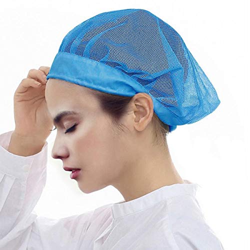 Adjustable Chef Cap Cooking Kitchen Hat Food Service Hair Nets Mesh Brim Reusable Restaurant Vent Beanie - Thumbnail 2