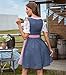 Abaowedding Oktoberfest Costume Women 3Pcs Dirndl Dresses German Oktoberfest Bavarian Carnival Costume Halloween Dress(M,Pink 2)