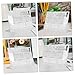 SEWACC Botanical Style Memo Board Pen Set Acrylic Memo Board Erasable for Home Office School