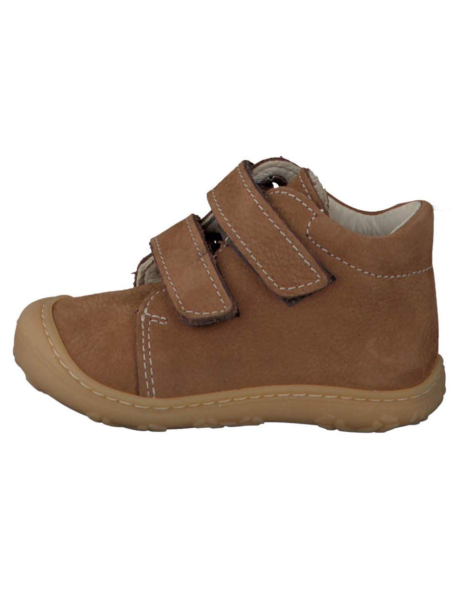 RICOSTA Jungen und Mädchen Lauflernschuhe Chrisy von Pepino, Weit - für breite Füße geeignet (WMS), Braun (Curry) (260), 23 EU