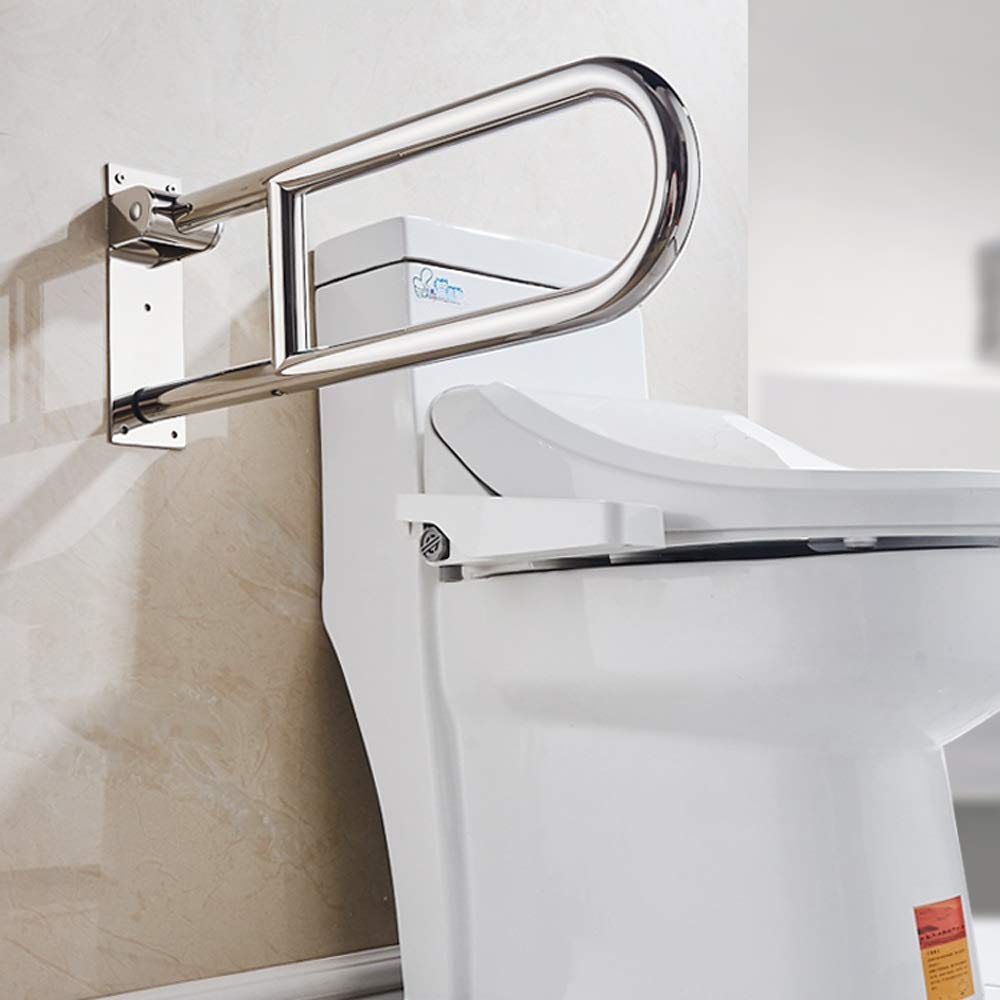 Barras de Agarre Manija Soporte de Seguridad Pasamanos, Barras de Agarre para Discapacitados para Baño Inodoro Barras de Seguridad abatibles Pasamanos de Equilibrio Asistente de Ducha Barra de Agarre