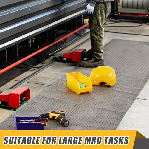 Image of SmoothNovelty 30 inch W x 150' l Oil Absorbent Mat Roll Oil Pads Absorbs up to 40.2 Gallons Heavyweight Mat Roll for Protecting Home Garage Basement(Gray)