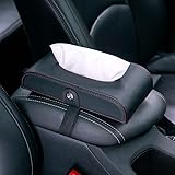 ◈【Einfach zu Installieren】: Auto tissue halter, einfaches design und, das elastizitätsband auf der rückseite kann die armlehnenbox oder das auto rücksitz eng und sicherer halten, als ihre tissue box hülle auf den autositz zu legen. Lassen sie ihr auto aussehen ordentlich und ordentlich.