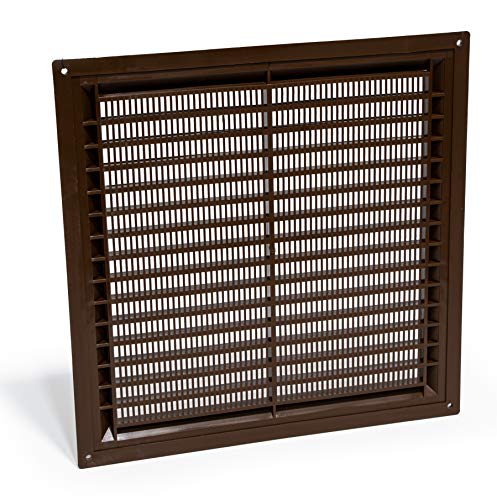 Vent Systems 8'' X 8" Inch Brown Air Vent Cover Plastic Air Return Grill Hvac Vent Cover For Home Improvement Vent Duct Cover 200X200Mm #TOP1