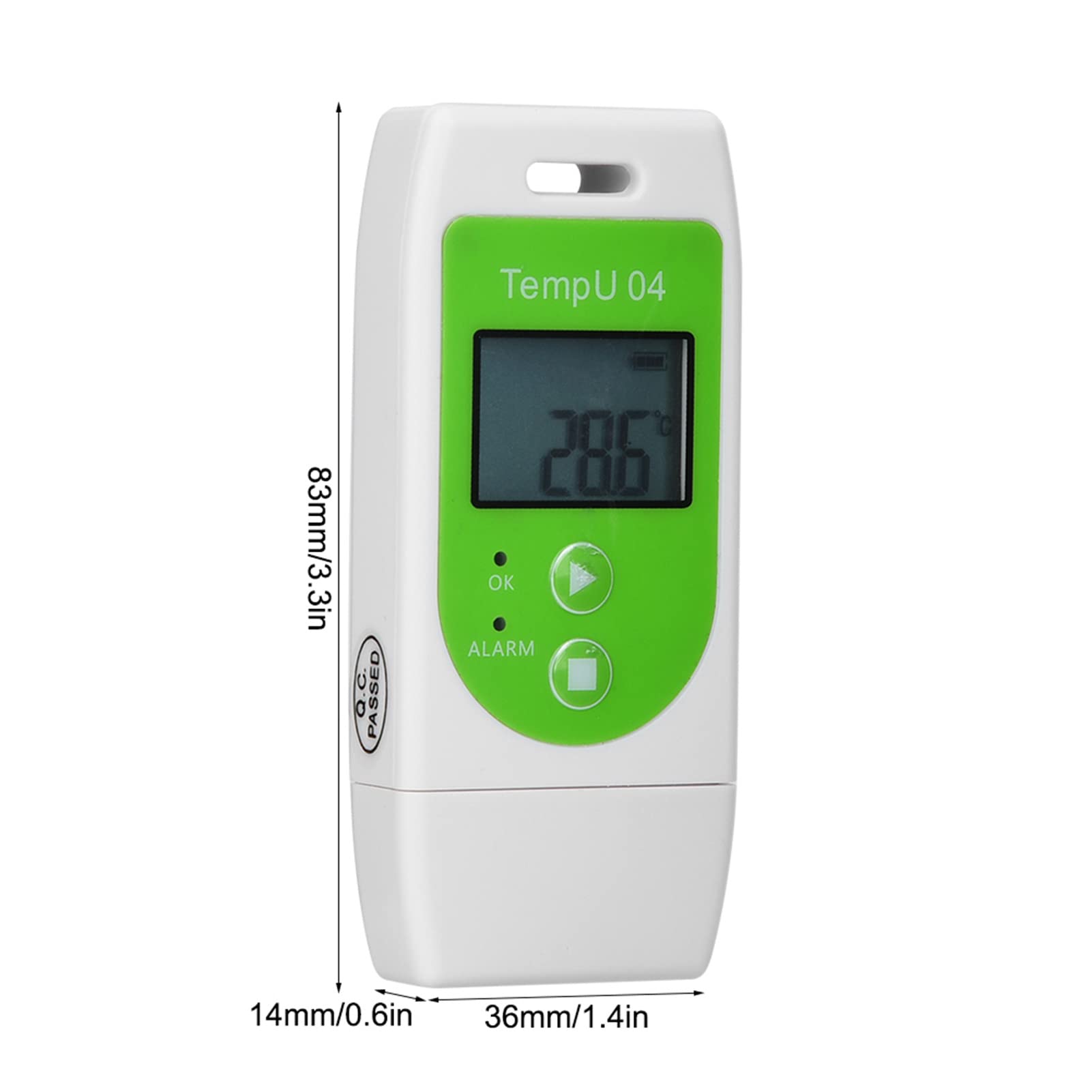 ANKROYU Temperature Logger, Plastic Reusable Temperature Recorder, Digital Temperature Data Logger, Temperature Data Logger for Storage Transportation