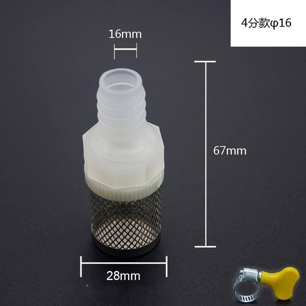 Filtro per l'acqua, Filtro for tubi flessibili in acciaio inossidabile da 3/4" - Schermo a rete in linea for acquari, irrigazione giardino e pompe for l'acqua(16mm)
