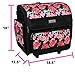 Everything Mary Deluxe Collapsible Rolling Craft Case, Floral - Scrapbook Tote Bag w/ Wheels for Scrapbooking & Art - Travel Organizer Storage for IRIS Boxes - Roller Cart for Teachers & Medical