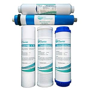 5 Stage Reverse Osmosis Water Filter Replacement Filter Set